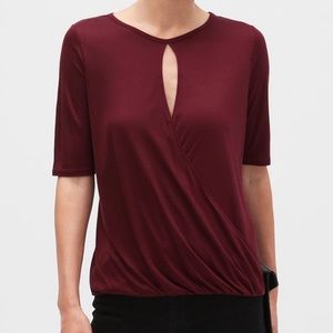 Banana Republic SilkyLuxe Keyhole Top